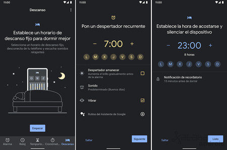 Google Reloj Descanso