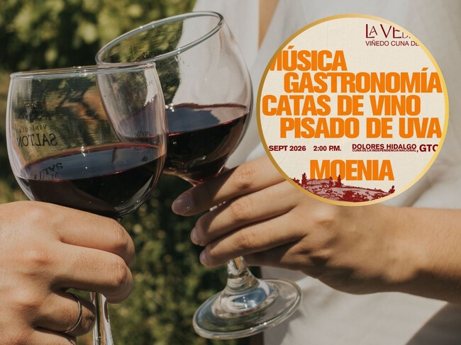 Vino mexicano, catas, gastronomía, música en vivo y concierto de Moenia: date una escapada a este destino de Guanajuato este fin de semana