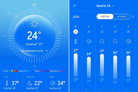 AccuWeather se pone guapo con su mayor rediseño desde 2016