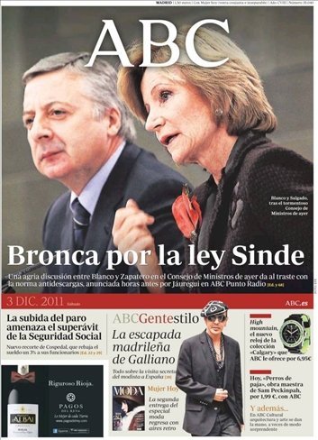 La Ley Sinde en la mesa (y también en las portadas de papel)