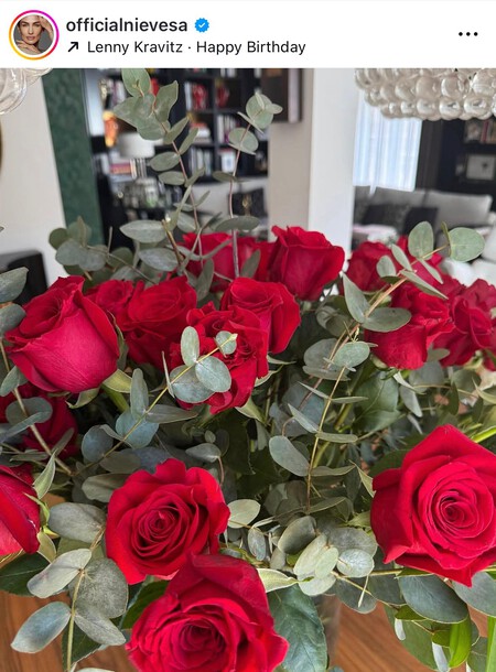 La librería de la modelo, al fondo.