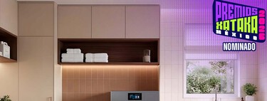 Lavasecadora ultra compacta con gran capacidad y funciones de inteligencia artificial. Su motor ahorra energía y tiempo