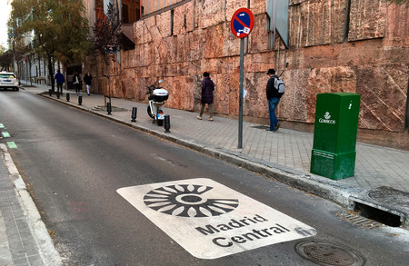 A partir de hoy cualquier coche, incluso sin etiqueta, puede acceder a Madrid Central sin ser multado