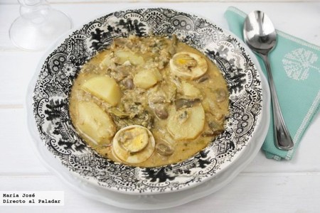 Guiso ibicenco de huevos y verduras. Receta
