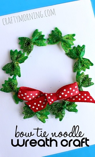 Manualidades Navidad Guirnalda Pasta