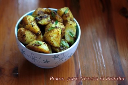 Patatas asadas con especias. Receta