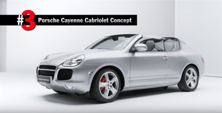 Top 5 de autos concepto de Porsche. Sí, hubo un Cayenne convertible...