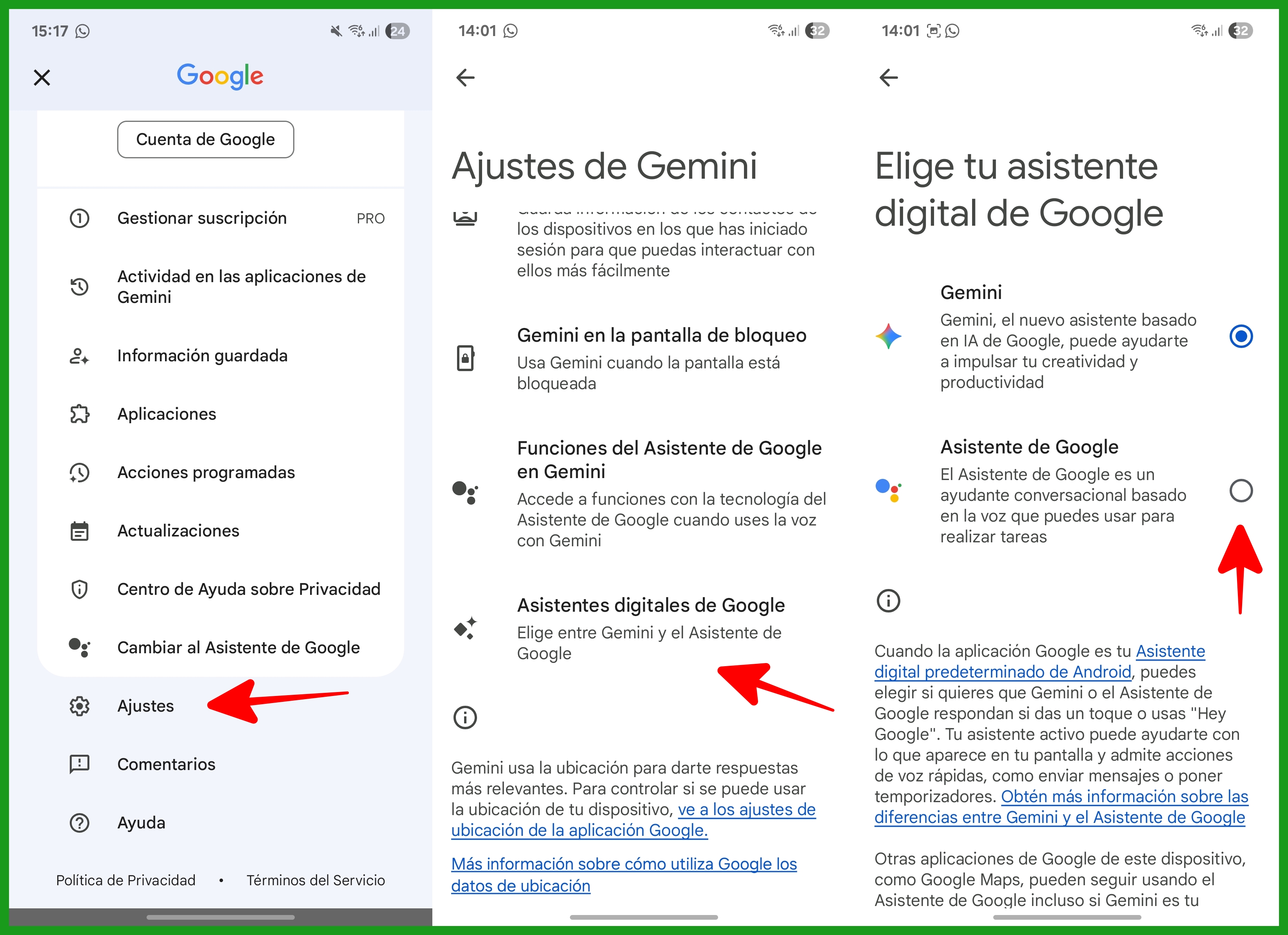 Desactivar Gemini Asistente
