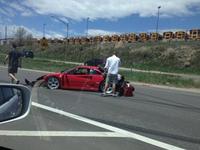 Dolorpasión™: el Ferrari F40 siniestrado frente a una manada de autobuses de escuela