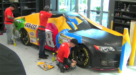 Así se decora el Toyota Camry de Kyle Busch por completo