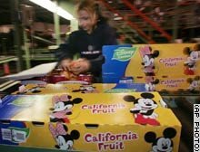 Los personajes de Disney en las frutas