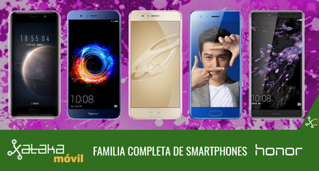 Honor 9, así encaja dentro del catálogo completo de smartphones Honor en 2017