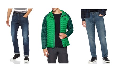 Chollos en tallas sueltas de pantalones vaqueros y abrigos de marcas como The North Face, Levi's o Lee en Amazon