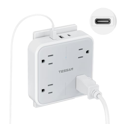 TESSAN Regleta Multicontacto Pared