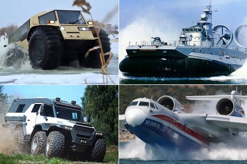 Locura rusa, nivel: siete vehículos anfibios reales dignos de un archienemigo de 007