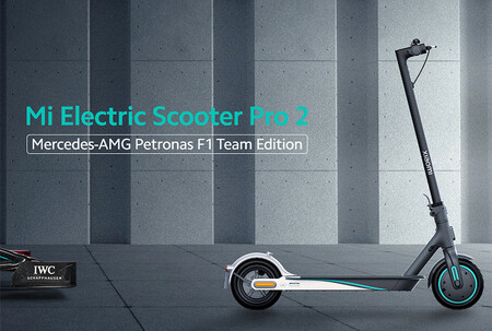 El patinete eléctrico de Xiaomi con la librea del equipo Mercedes de Fórmula 1 sale a la venta por 800 euros