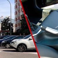 En Sevilla es imposible aparcar: no cabe un coche más. La solución de los vecinos es aparcar en doble fila y sin freno de mano