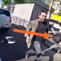 Be a hero, versión ucraniana. El motorista que sale corriendo tras el ladrón