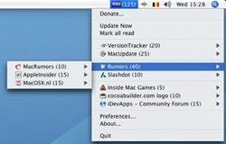 RSS Menu, los feeds en la barra de sistema de tu mac