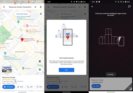 Realidad Aumentada Google Maps