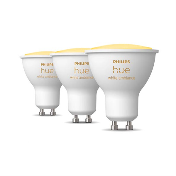 Pack de 3 bombillas GU10 Philips Hue 69,95
