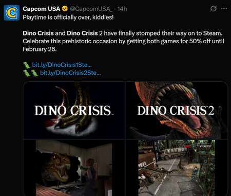 Dino Crisis Steam Lanzamiento Precio