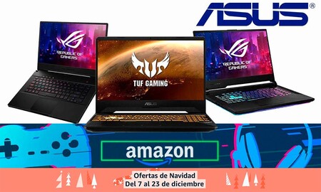 8 portátiles gaming ASUS más baratos en las ofertas de Navidad de Amazon