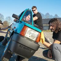 Un Fiat Panda de 1993 fue modificado y ahora mide 50 cm de ancho. Ya es el más pequeño del mundo