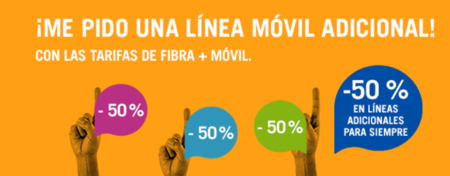 Yoigo mejora su oferta convergente con un 50% de descuento en líneas adicionales para siempre