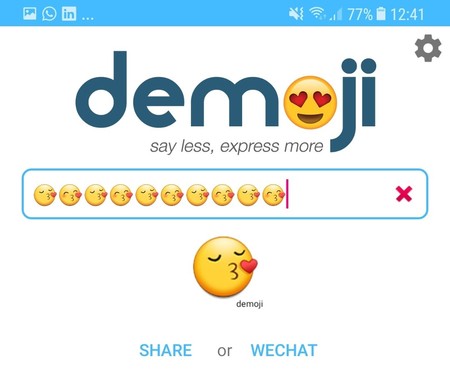 Demoji nos permite darle vida a los emojis creando gifs con todo tipo de combinaciones