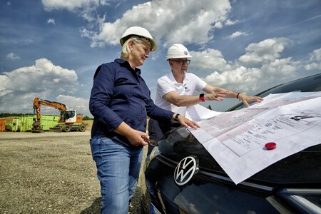 construcción fábrica Volkswagen