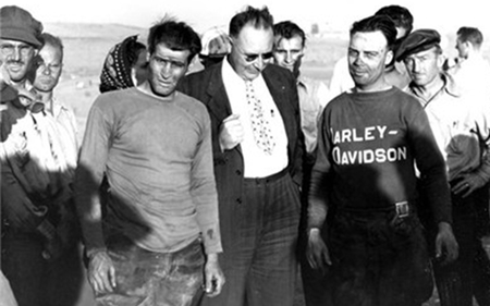 Sam Arena después de una carrera