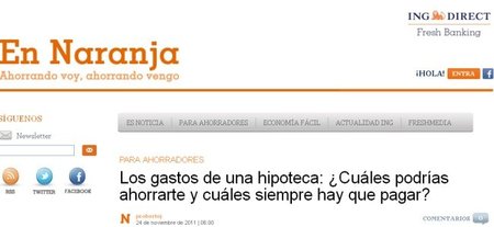En Naranja, el blog de ahorro de ING DIRECT ¡bienvenido!
