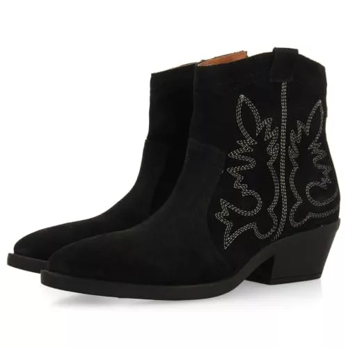 GIOSEPPO Botines Cowboy TACÓN Piel Serraje LENZING