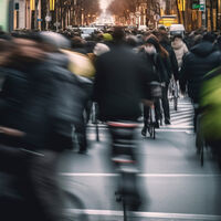 La iniciativa de cuatro estudiantes para ir en bici a cenar desata un fenómeno viral y colapsa el tráfico de esta pequeña ciudad