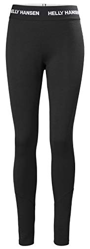 Helly Hansen Mujeres Pantalones W Lifa Merino de peso medio, Negro, XS