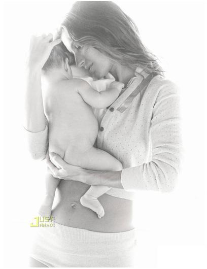 Gisele Bündchen posa, absolutamente preciosa, con su bebé