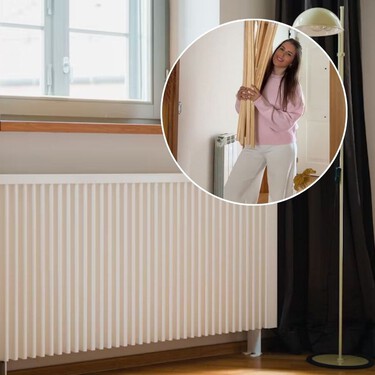 Con esta ideaza el radiador se integrará por fin en la deco de tu casa: así puedes cubrirlo, y de paso ganar espacio de almacenamiento 