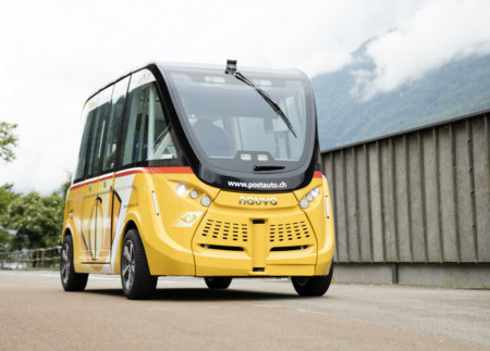 Suiza ya prueba autobuses urbanos autónomos y eléctricos en la ciudad de Sion