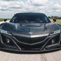 Así de amenazante luce el Honda NSX GT3 en su librea de fibra de carbono 