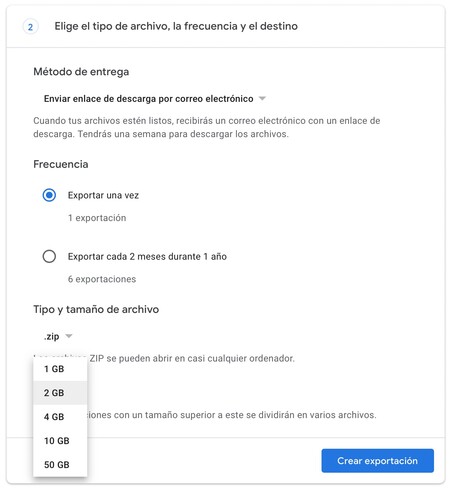 Google Takeout Descarga Fotos