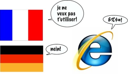 Los gobiernos de Alemania y Francia desaconsejan Internet Explorer