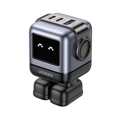 UGREEN Uno 65W GAN Cargador Tipo C, Nexode USB C con 3 Puertos