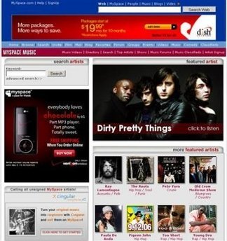 Myspace venderá música