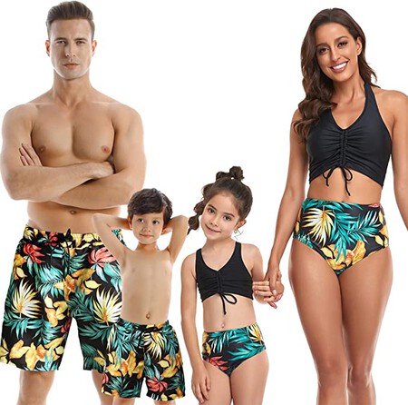 Bañadores iguales para toda la familia
