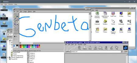 Solo hay que usar 64 veces más RAM de la que necesitaba Windows 95 para ejecutarlo como una simple app