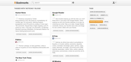 Stashmarks, busca y explora en tus marcadores de Chrome