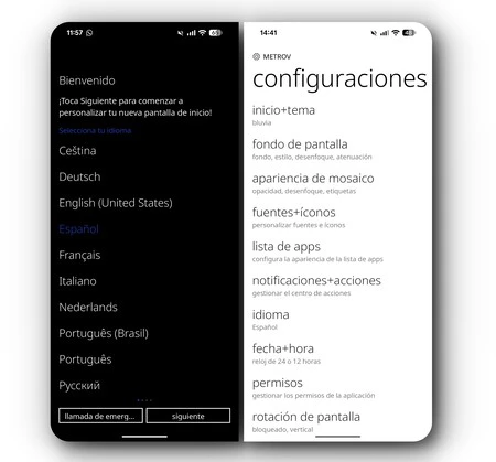 Metrov Launcher Configuracion