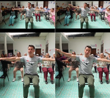 Ejercicios pilates en silla