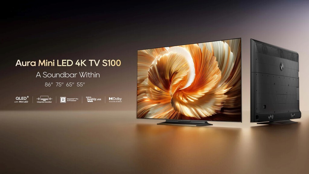 Dreame se adentra en el mundo de los Smart TV y su primera tele viene con una potente barra de sonido integrada 